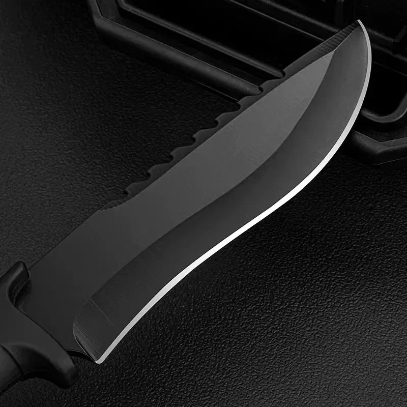 Портативный уличный тактический прямой нож 5CR15 стальной самооборона