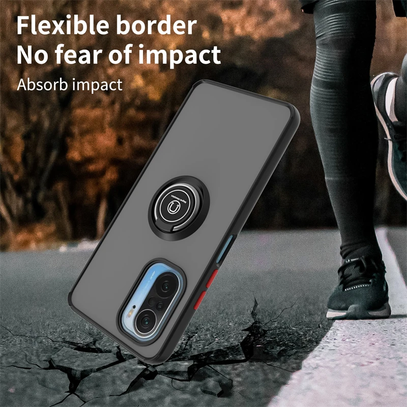 Чехол для Xiomi Mi 11i Φ автомобильный магнитный металлический кольцевой держатель