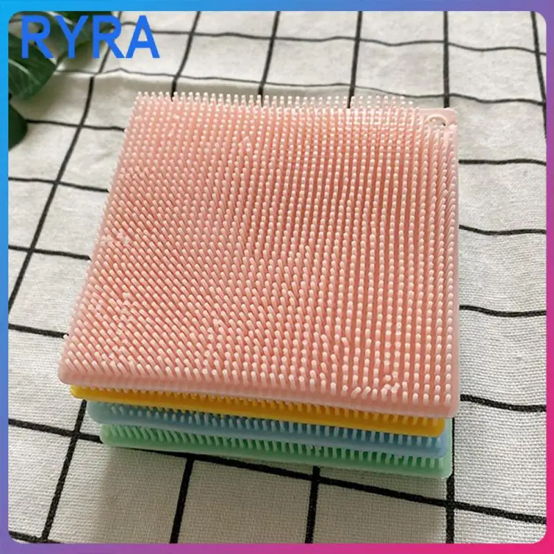 

Rich Foaming Silicone Cleaning Brush High Quality Materials Oil Stains Naturally Separate When Encountering Water Washing Sponge