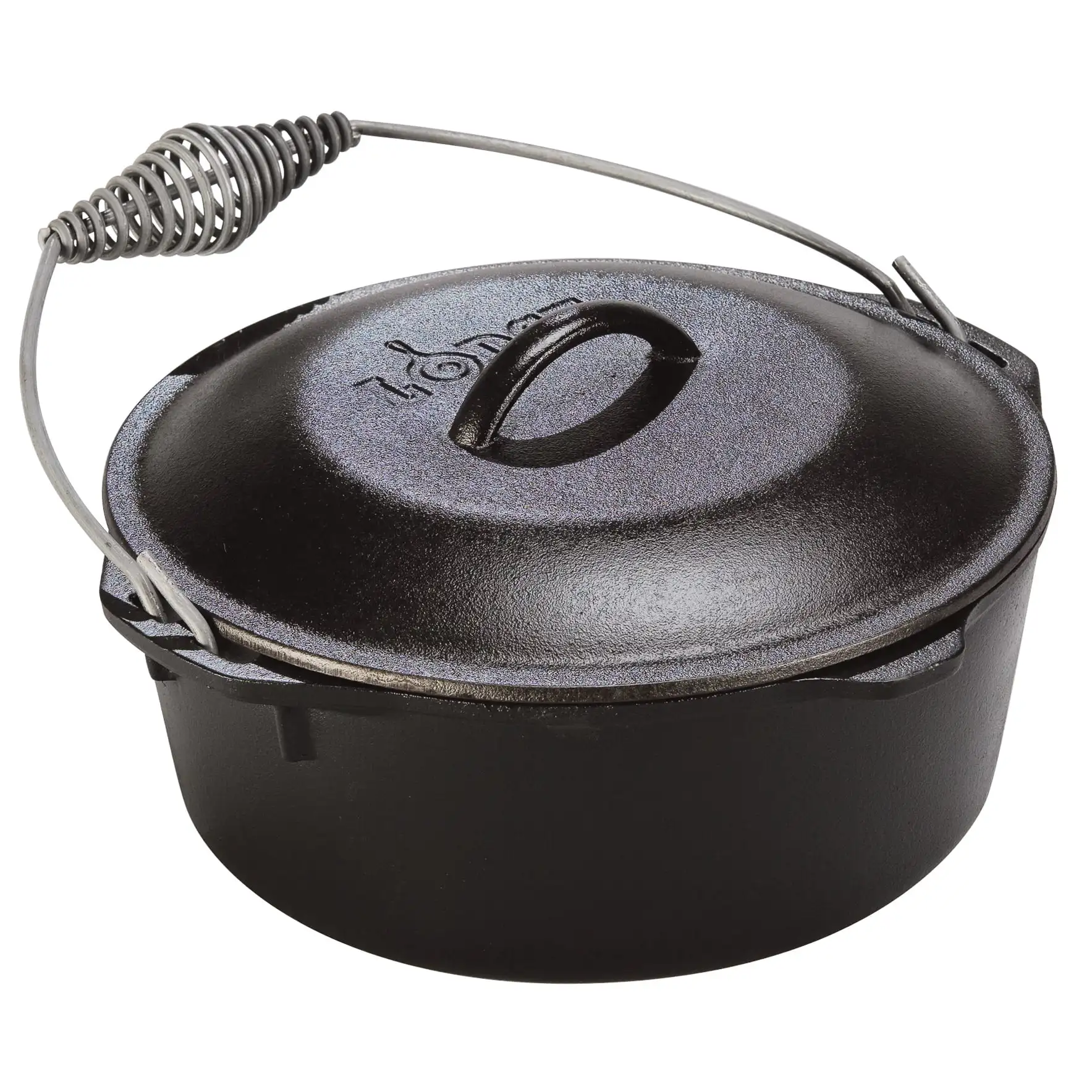 

Lodge 5 Quart Seasoned Cast Iron Dutch Oven With Bail Handle