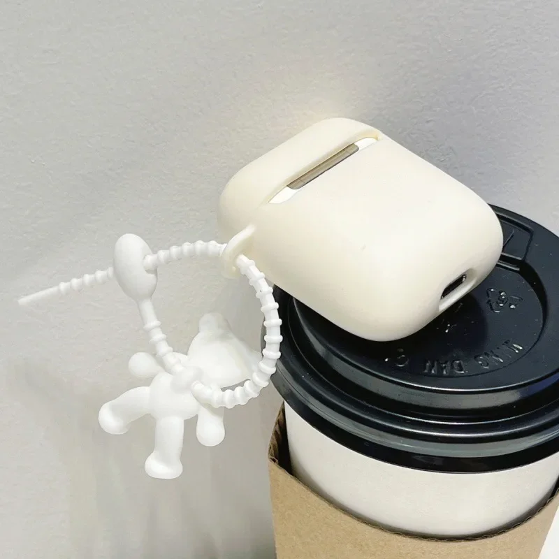 Милый чехол с изображением медвежонка для AirPods 4 Airpod 1 2 3 Pro Pro2 Bluetooth-наушники