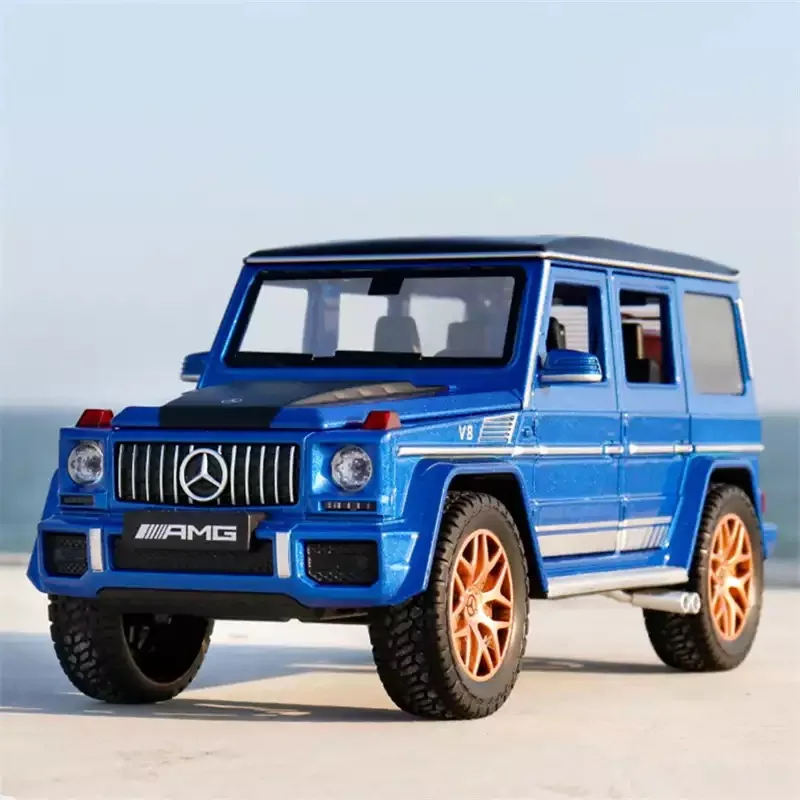 

1: 24 Benzs G63 G65 Alloy Off-road Vehicle Model Die-casting Metal Simulation Children's Acousto-optic Toy Car Decoration Gift