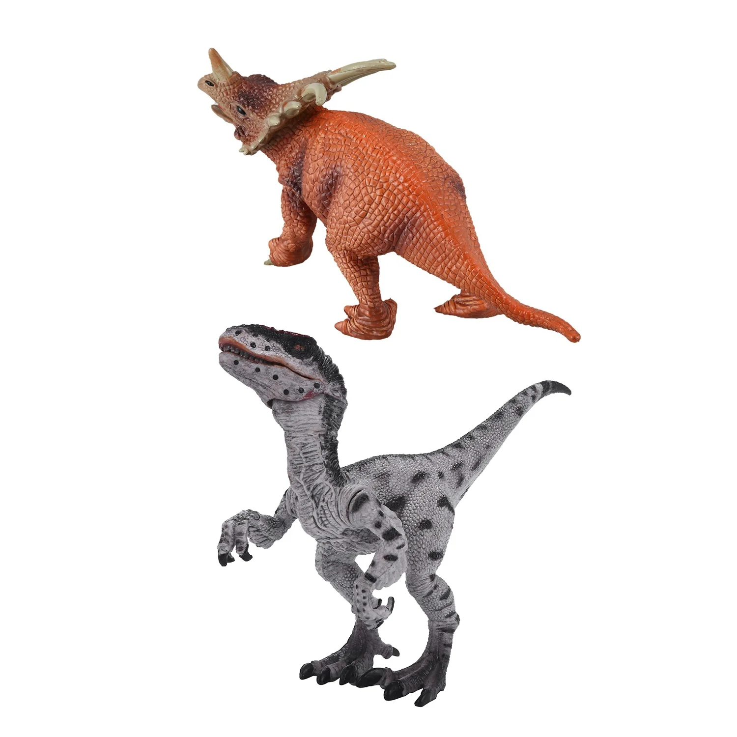 

Big Size Jurassic Wild Life Styracosaurus Dinosaur Toy & Jurassic Velociraptor Dinosaur Action & Toy Animal Model