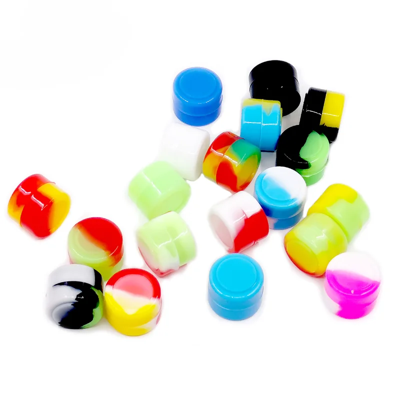 

3ml Silicone Empty Cosmetic Jar Mini Face Cream/Lotion/Cosmetic Travel Containers makeup sample bottle Wax Oil Storage Container