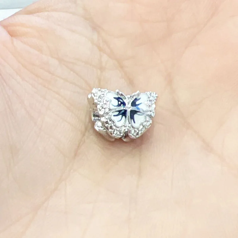Новый серебряный цвет 1 шт. цветок гусеница Diy бисер аксессуары для ювелирных