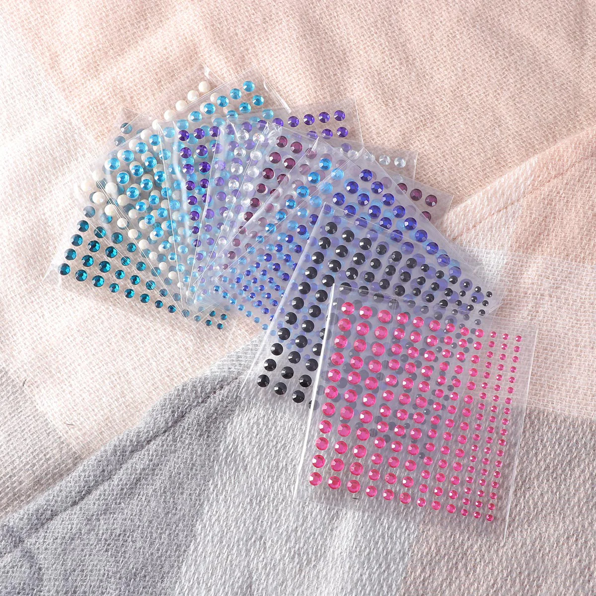 

24 Sheets Color Mixing DIY Stickers for Embellishments Carnival Makeup Body Nails Crafts