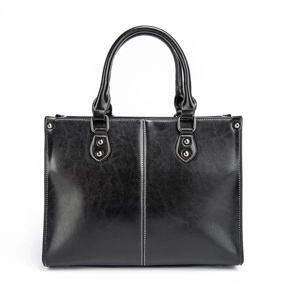 

Leather women's handbag Luxury handbag Large capacity Tote women's one shoulder messenger bag