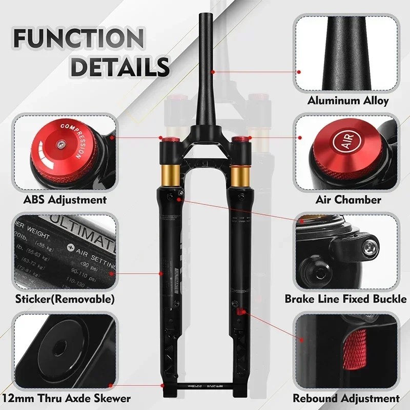 Велосипедная подвесная вилка BUCKLOS