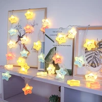 kindergarten layout cute stars clouds small color light childrens tent string lights bedroom decoration holiday hanging lamps