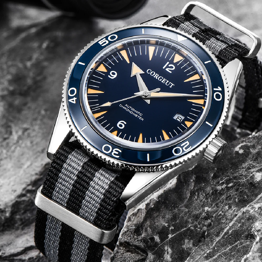 

Corgeut Fashion Luxury Sport Automatic Mechanical Watch Sapphire Ceramic NH35 MIYOTA Seagull Black Male Clock Relogio Masculino