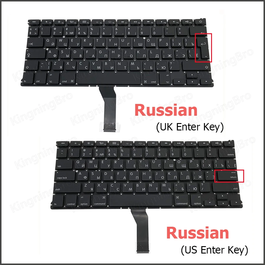 Новая клавиатура A1369 для замены в MacBook Air 13" A1466 US UK Spain French Russian German Hungary 2011-2017 и выше.