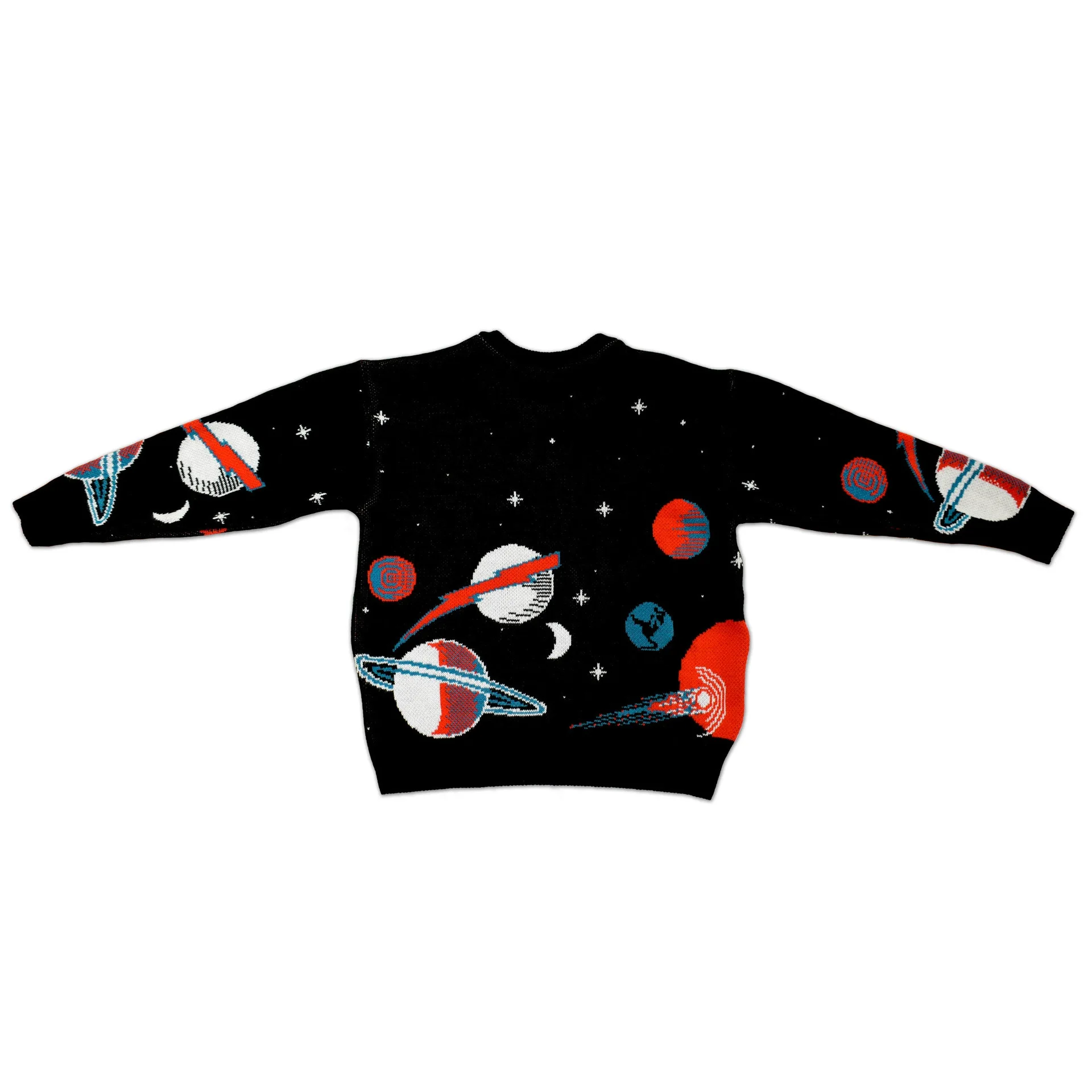 Y2k пуловер с длинным рукавом свитер аниме мультяшным рисунком жаккардовая одежда