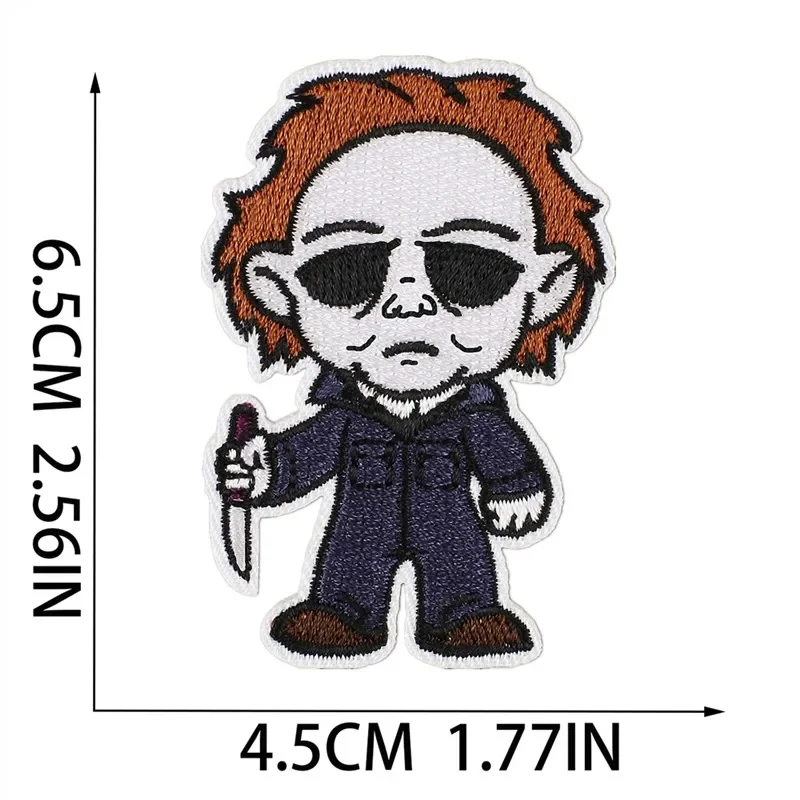 Утюг на заплатках для одежды Helloween наклейки одежду тканевое шитье вышитая