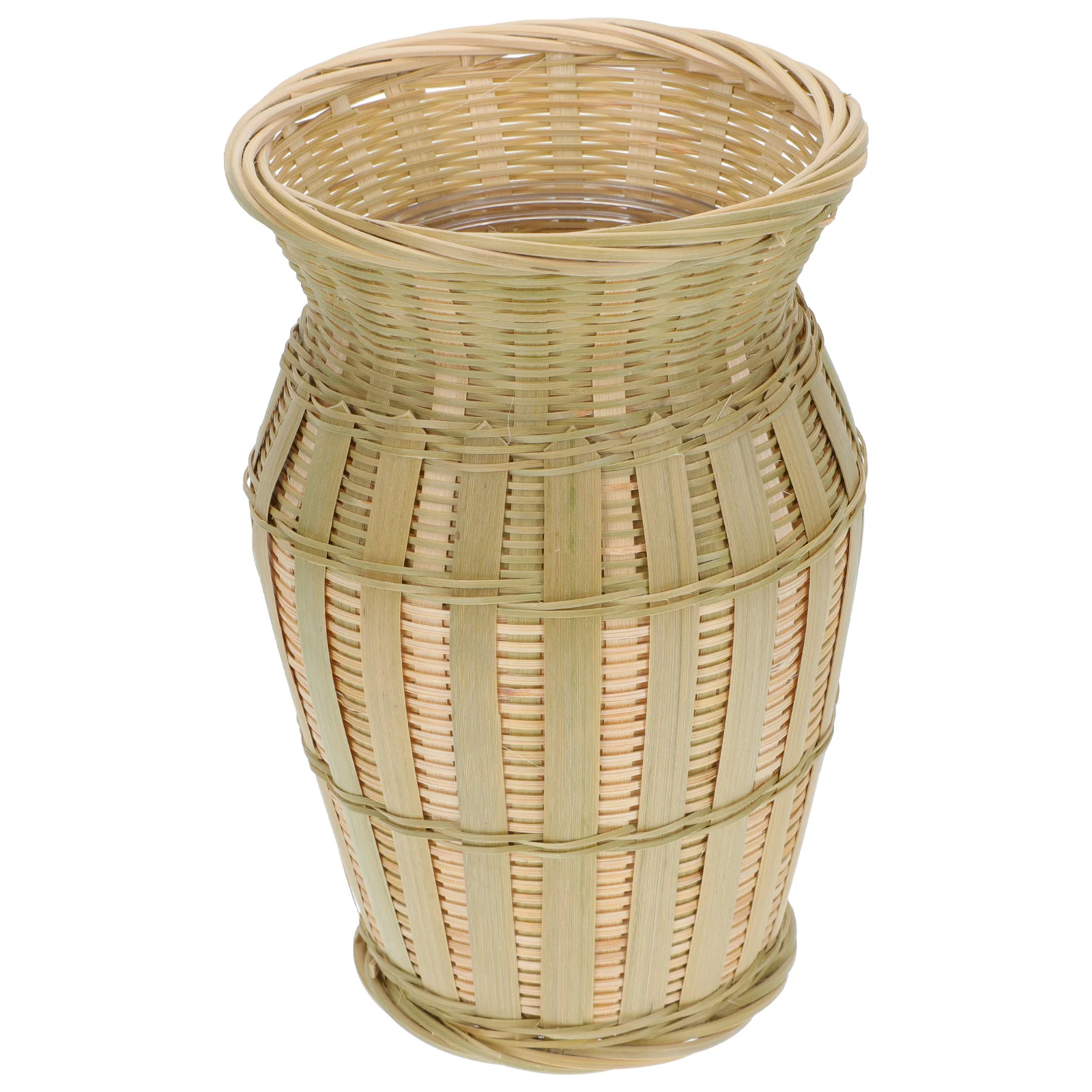 

Vase Basket Wicker Flower Seagrass Belly Floor Bucket Picnic Farmhouse Rattan French Rustic Vintage Vases