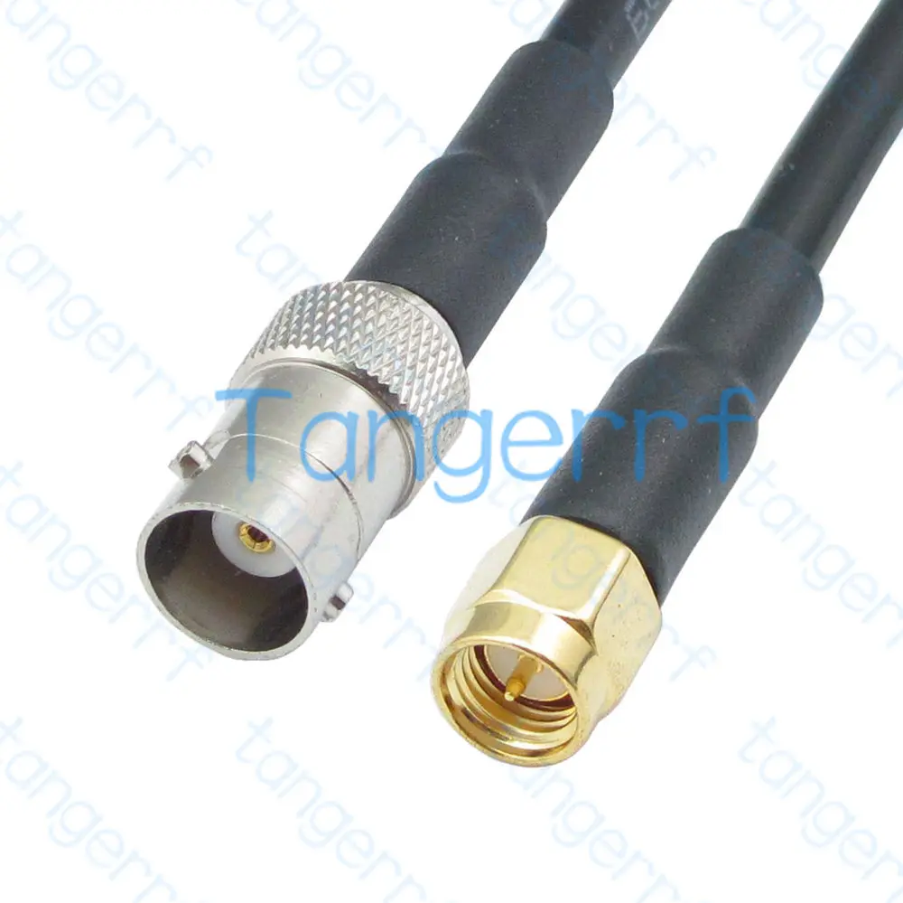 

Горячая продажа Tanger BNC гнездо SMA штекер соединитель RF RG58 Pigtail Соединительный коаксиальный кабель 20 дюймов 50 см Высокое качество