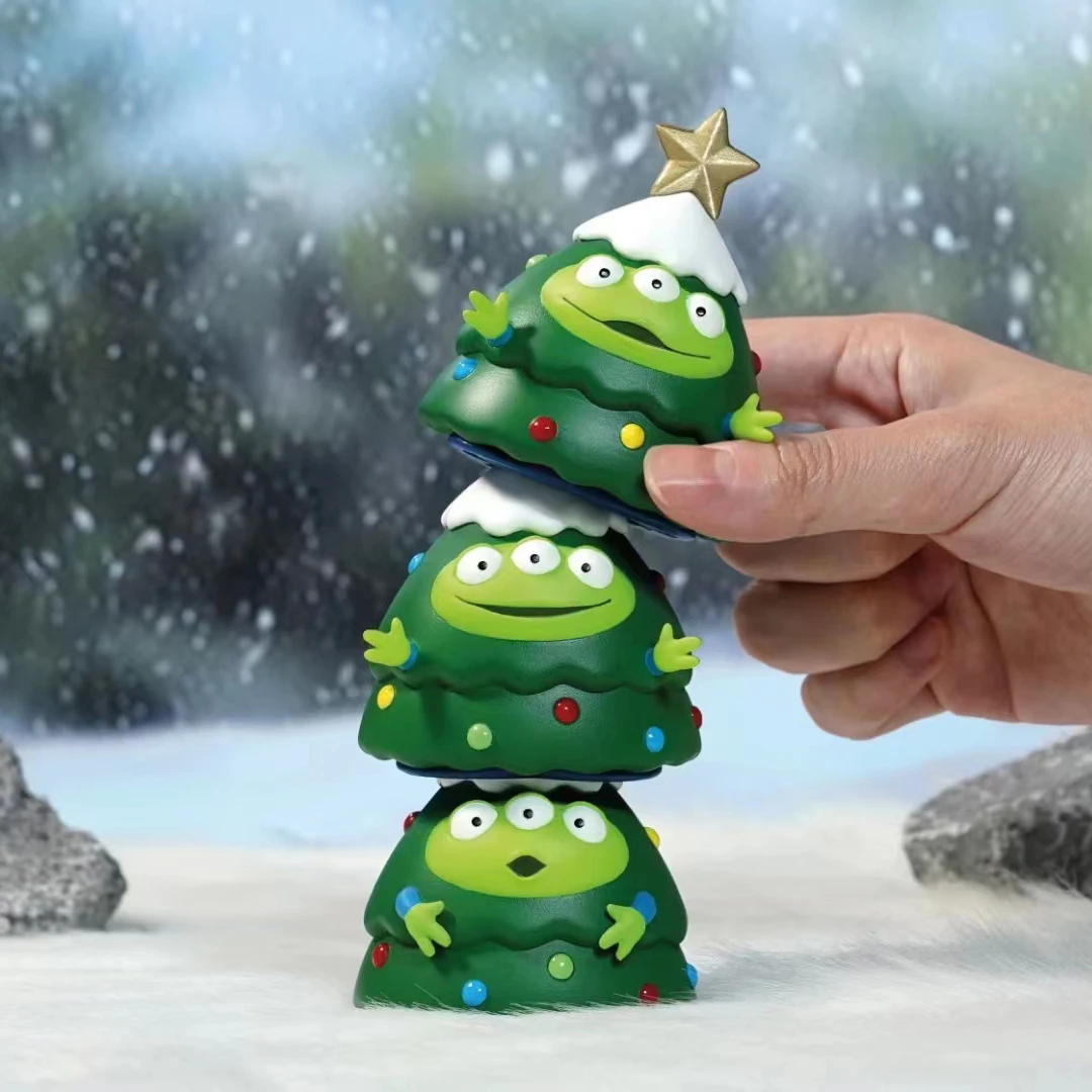S Christmas Tree Action Figures Stackable Toy Q Version Kawaii Gifts Model Ornaments Toy