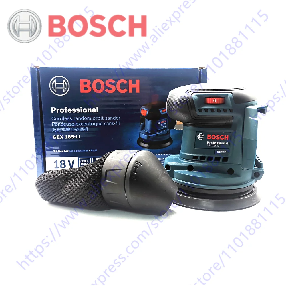 

Станок для наждачной бумаги Bosch, беспроводная, рандомная, перезаряжаемая, литиевая батарея, 18 в, бесщеточный двигатель, эксцентриковый шлифо...