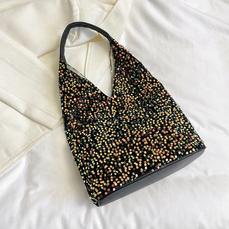 Fashion Beading Shoulder Bag Winter New Female Luxury Handbags Vintage Leather Bag for Women with Card Holder and Mirror