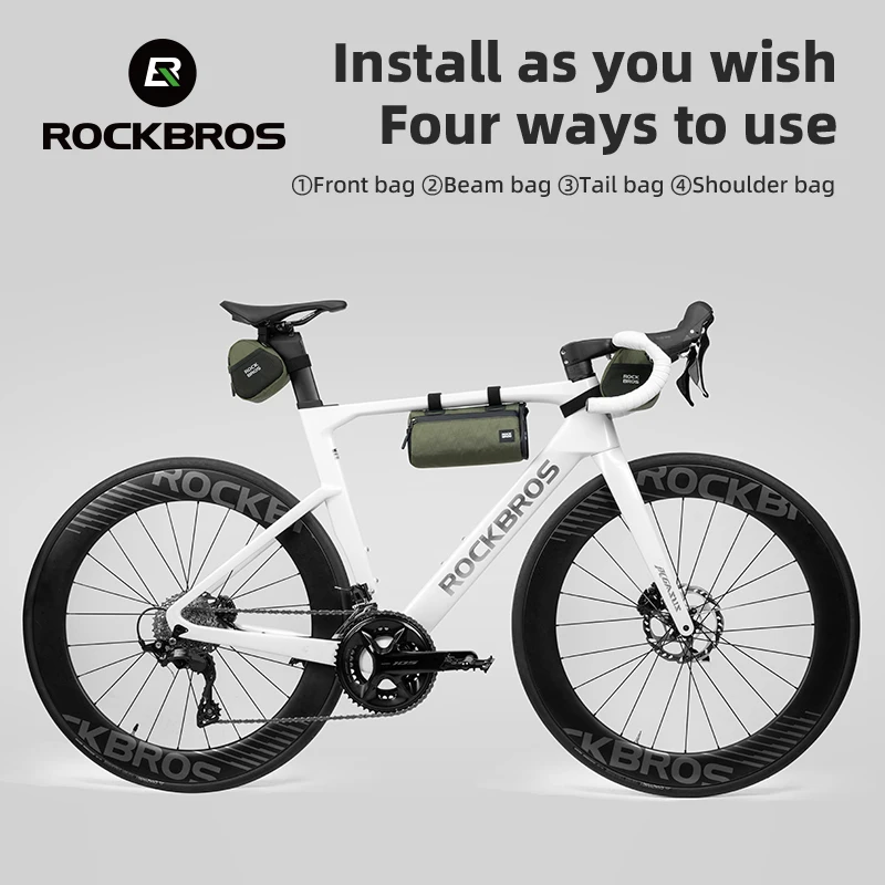 ROCKBROS Велосипедная седельная сумка с 3D корпусом непромокаемая светоотражающая