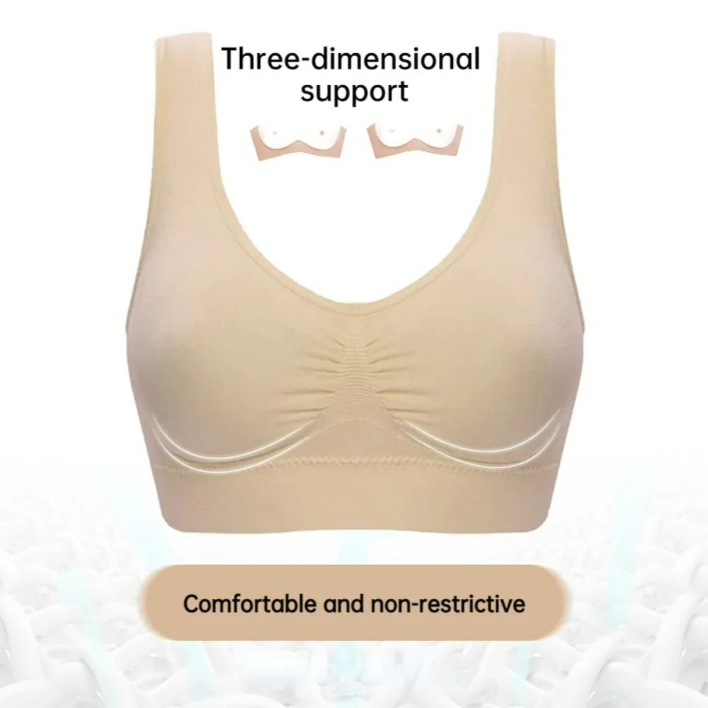 Sports Bras for Women Seamless Bra with Pads Bralette Wire Free Breathable Comfortable Sport Bra Push Up Brassiere Bra Vest