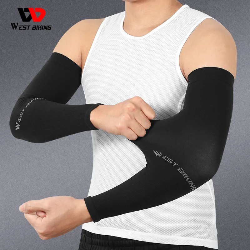 

Cycling Sleeve Outdoor Sports Arm Sleeve Sun Protection UV Arm Sleeves Ice Fabric Breathable Running Cycling Arm Warmers