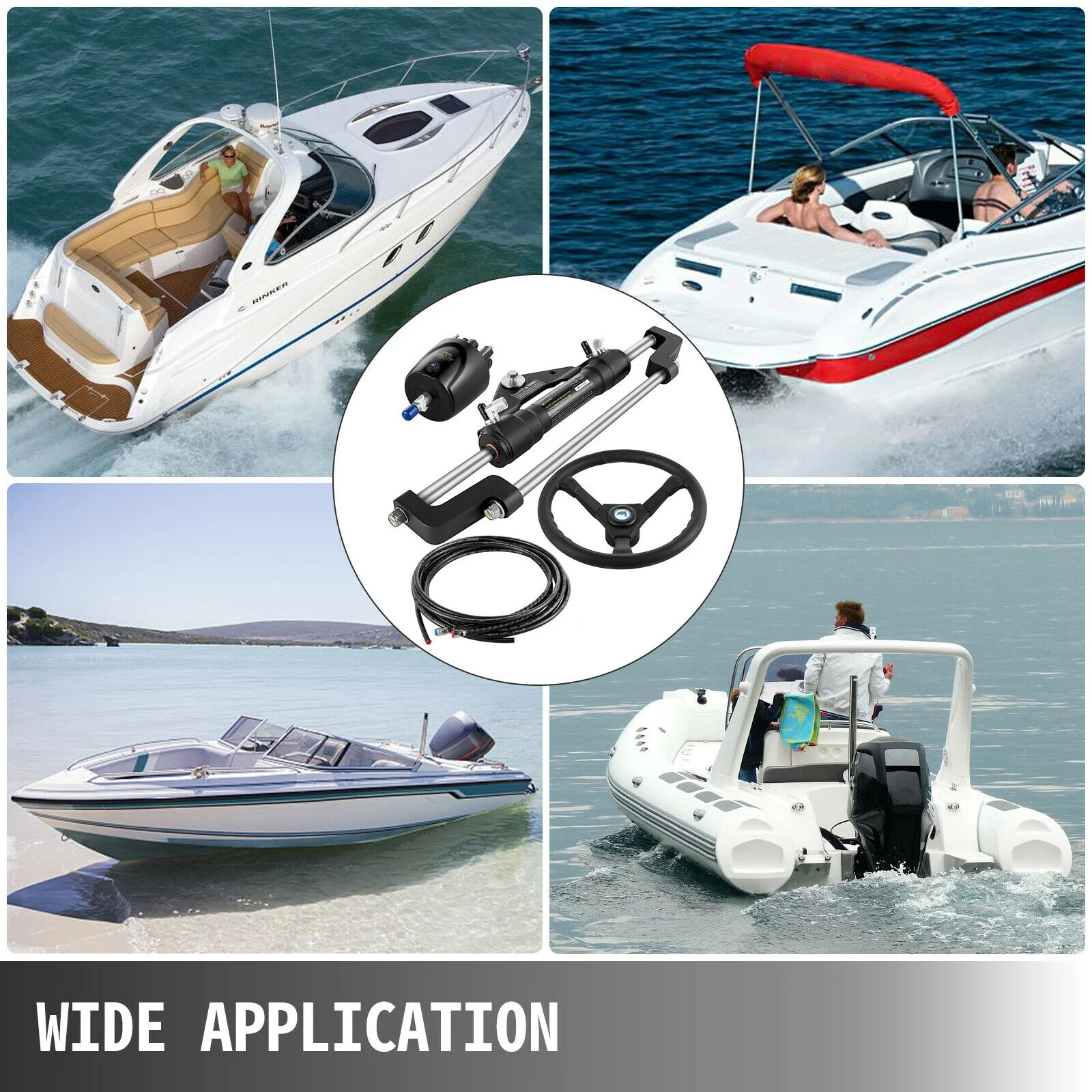 Гидравлический лодочный подвесной Рулевой Комплект Морской рулевой системы