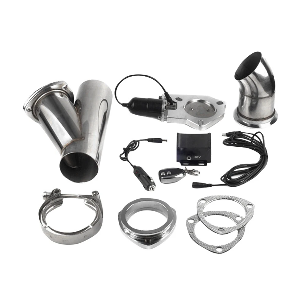 

2.5 Inch Electric Exhaust Muffler Valve Cutout System Remote Dump Exhaust Cutout Bypass Valve
