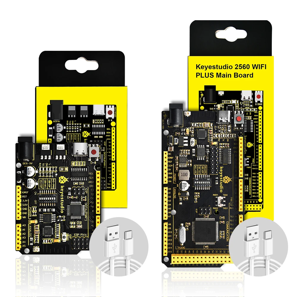 Keyestudio ESP8266 WIFI MEGA-2560 MCU &ATMEGA328 UNOPlus Development Board +Type-C USB Compatible With Arduino Mega/UNOR3