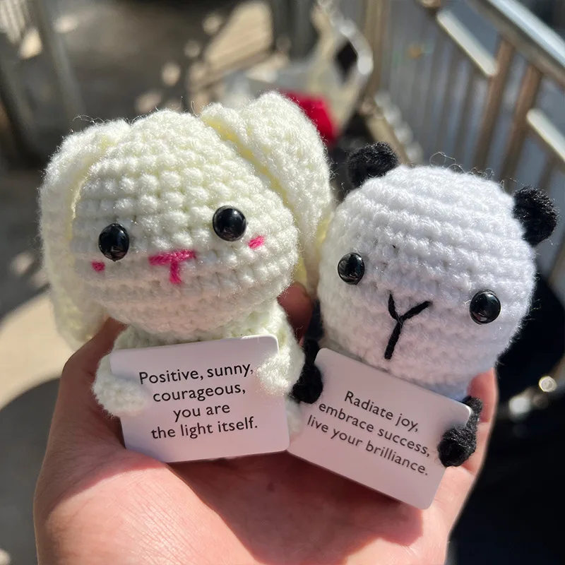 Новая плюшевая шерстяная мини-панда с карманом для объятий позитивная энергия