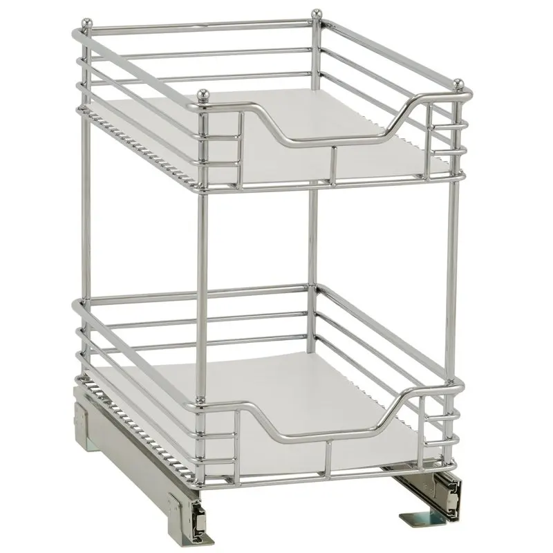 

Sliding Kitchen Cabinet Organizer, Silver