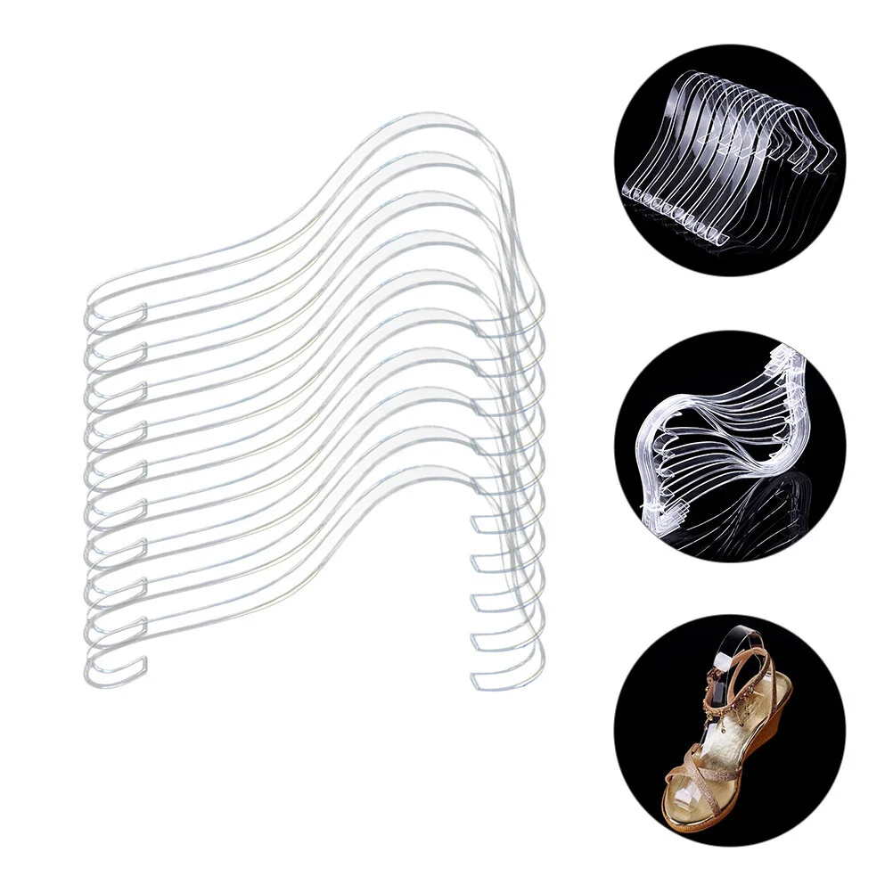 

10 Pcs Shoe Tray Display Stand Stands Acrylic Risers Sneaker Sandals Holder Rack