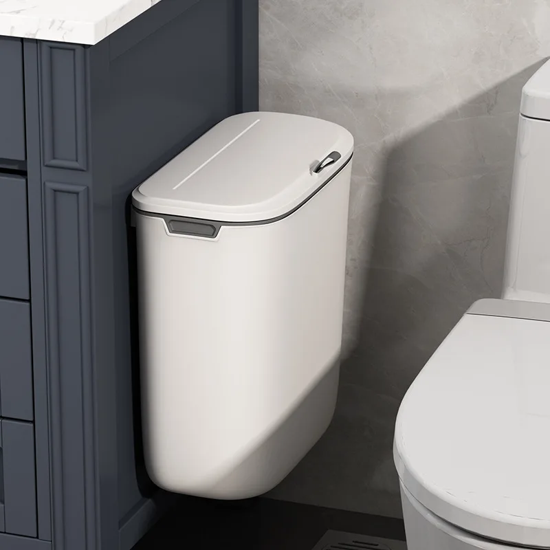 

Storage Articles Trash Can Toilet Punching-free Wall-mounted Toilet Paper Waterproof Special Shelf Toilet Crevice Narrow
