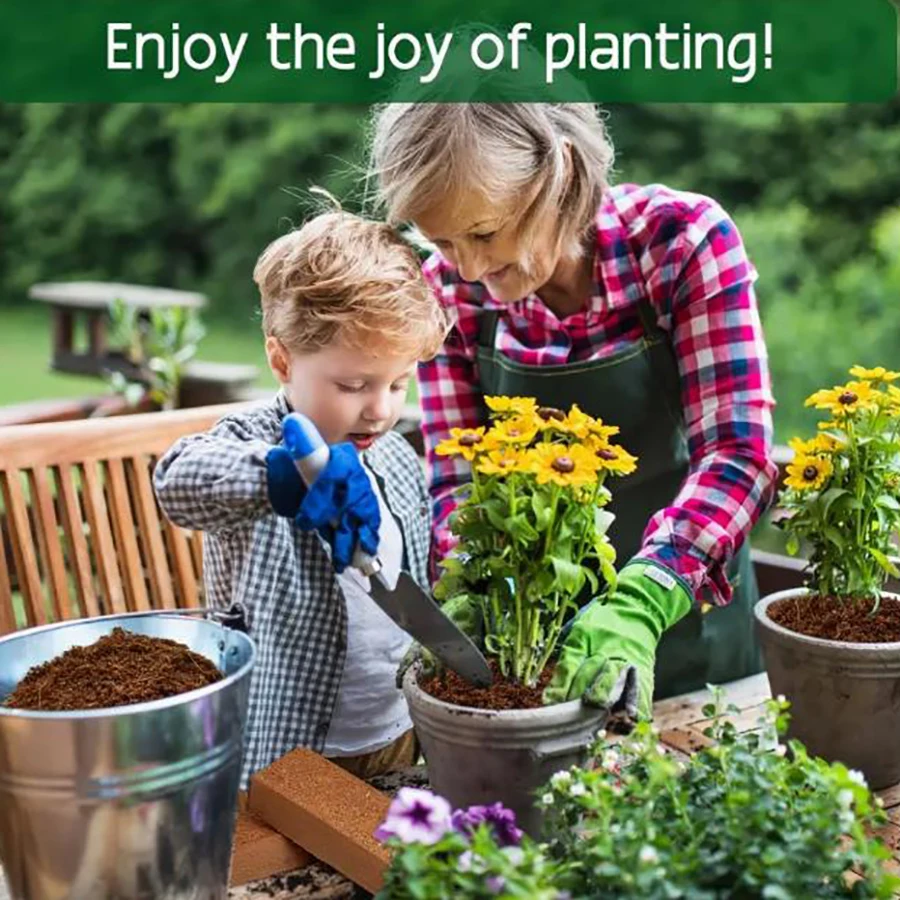 2 Упаковки Осоленного Кокосового Кирпича Питательная Универсальная Почва Для