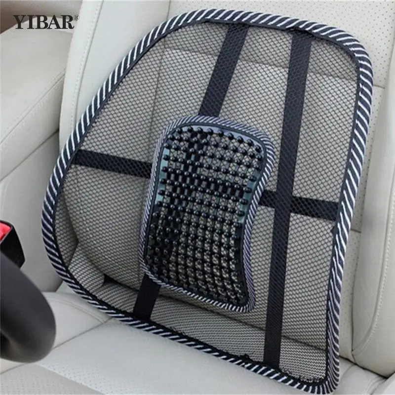 

Car Office Chair Seat Massage Back Cushion Pad Back Lumbar Massage Mesh Ventilate Cushion Pad Pain Relief Posture Corrector