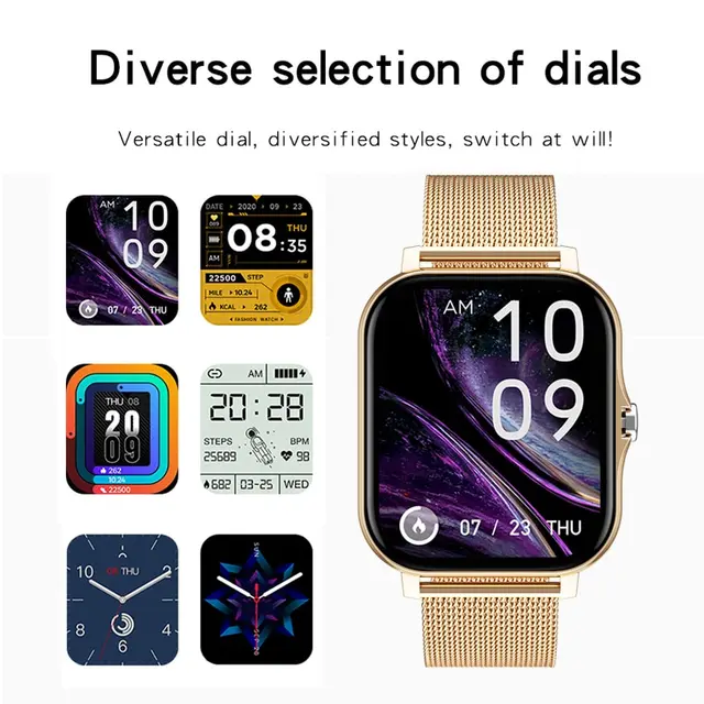 Smart Watch For Men Women Gift Full Touch Screen Sports Fitness Watches Bluetooth Calls Digital Smartwatch Wristwatch 3