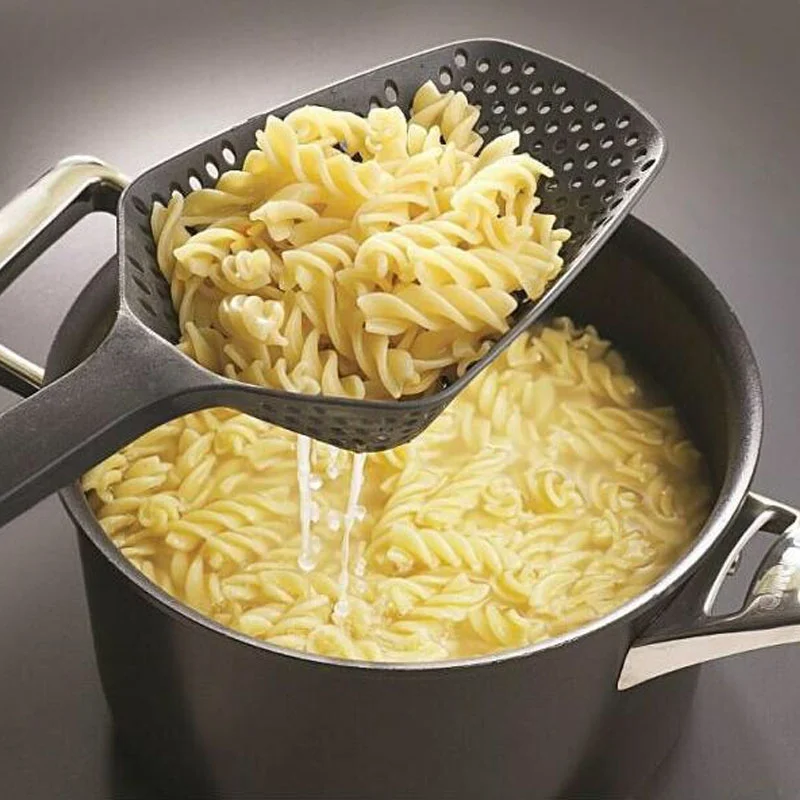 

1pc Kitchen Nylon Soup Spoon Ladle Anti-scald Skimmer Strainer Fry Food Mesh Portable Filter Home Kitchen Cooking Tools