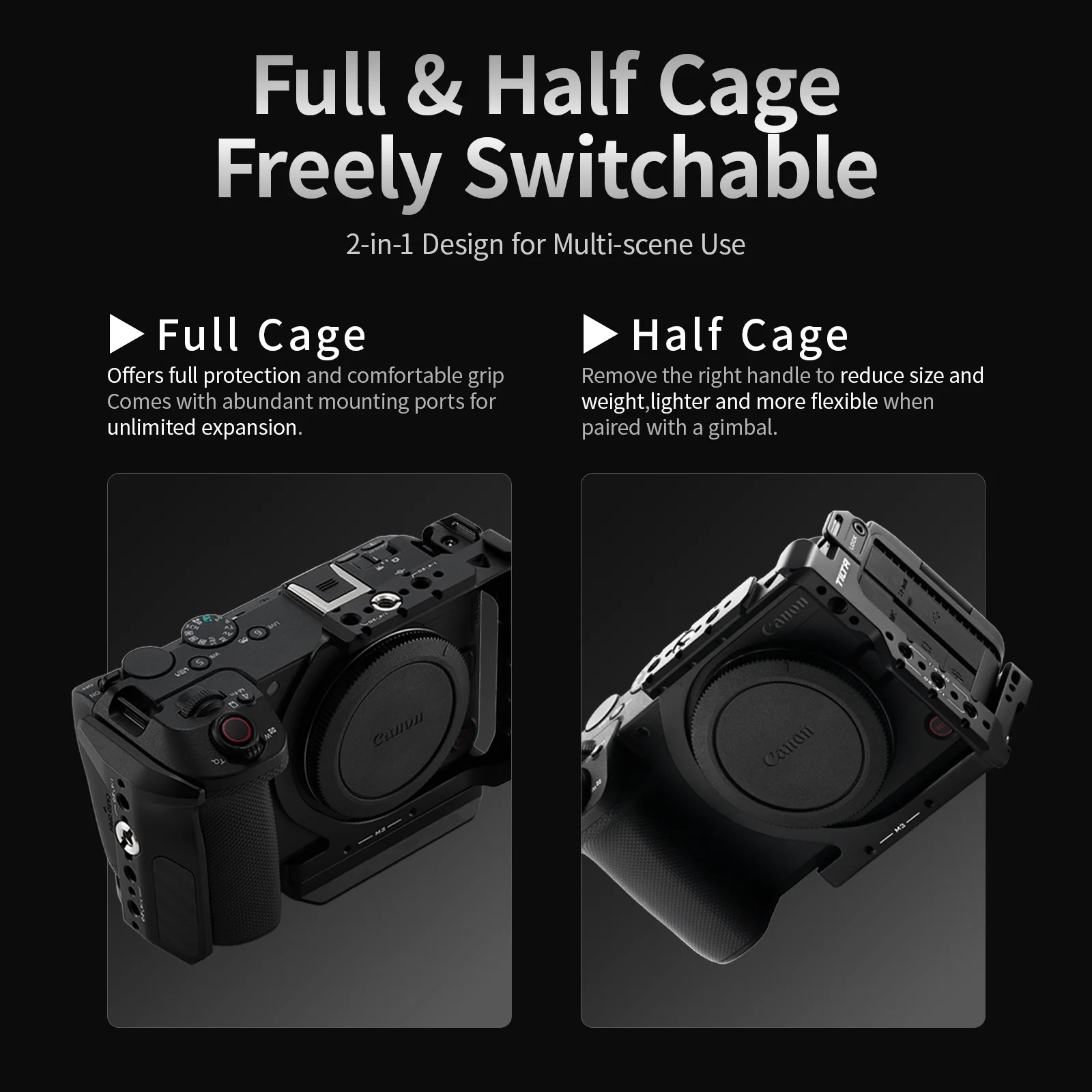 Фото Кейдж для камеры TILTA R6 V для Canon EOS R6 V Pro Kit с кабельным зажимом, боковой рукояткой Xeno, батарейной площадкой PD V-Mount TA-T102 №5