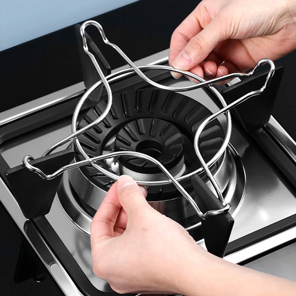 

Gas Hob Cooktop Holder Stand Stove Support Ring Metal Pot Wok Shelving Brackets Trivet Non Cast Iron Tray Reducer