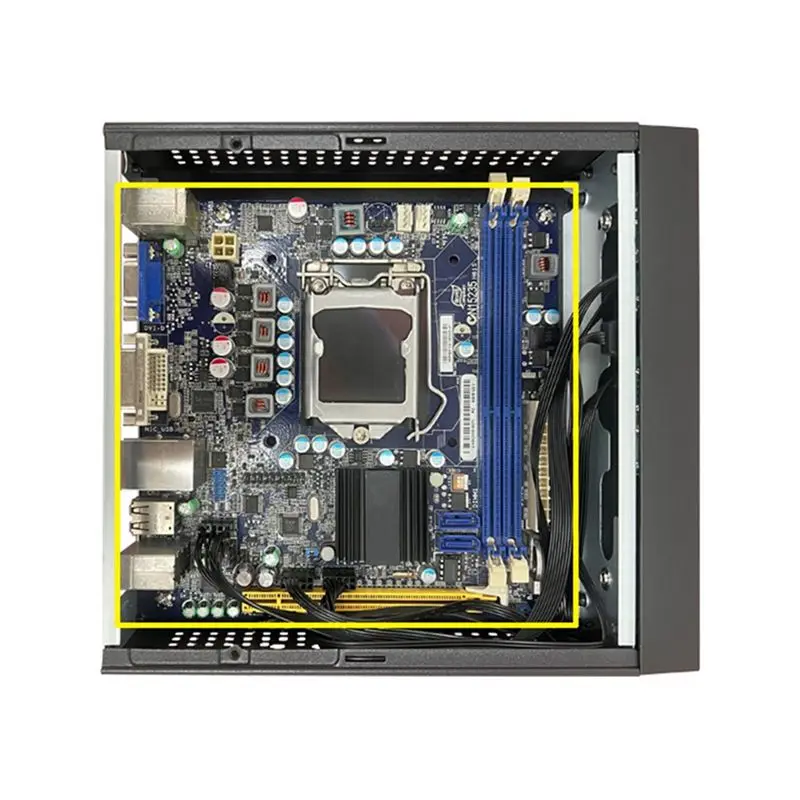 Фото (DT37) M09 HTPC Корпус для мини-ПК Mini ITX, блок питания постоянного тока, промышленный корпус для управления, корпус для домашнего настольного компьютера №1