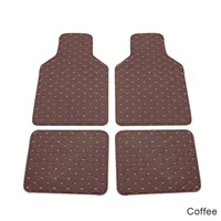 Universal Leather Car Floor Mat Car-Styling Interior Accessories Mat Floor Carpet Floor Liner Waterproof Foot Pad Protector