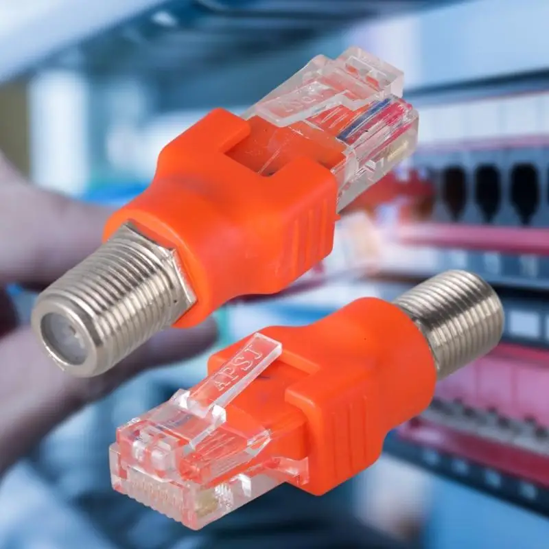 Фото Y3 -й RF Женский до RJ45 адаптер преобразователей для коаксиальных кабелей и линии линии №5