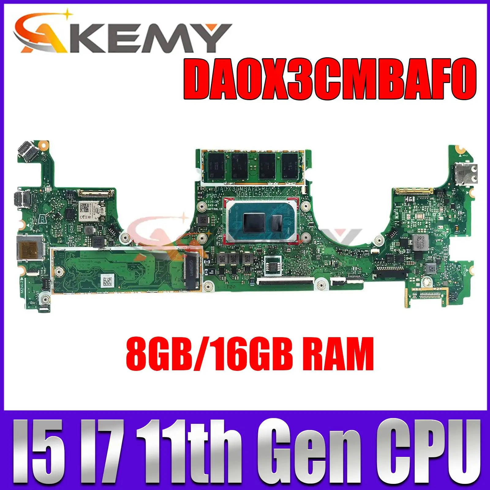 

DA0X3CMBAF0 For HP SPECTRE X360 14-EA Laptop Motherboard With i7-1165G7 CPU UMA RAM 8GB 16GB 100% test OK