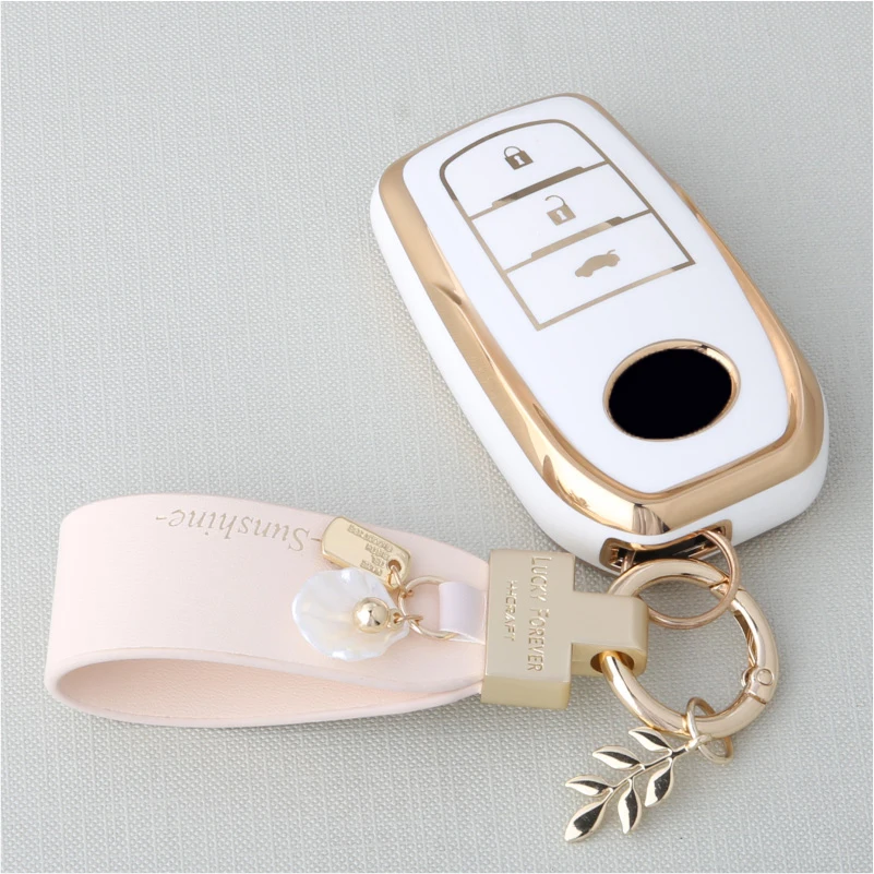 2/3/4 кнопочный автомобильный чехол для Toyota RAV4 HARRIER Hilux Fortuner Land Cruiser Crown Highland Prado Yaris