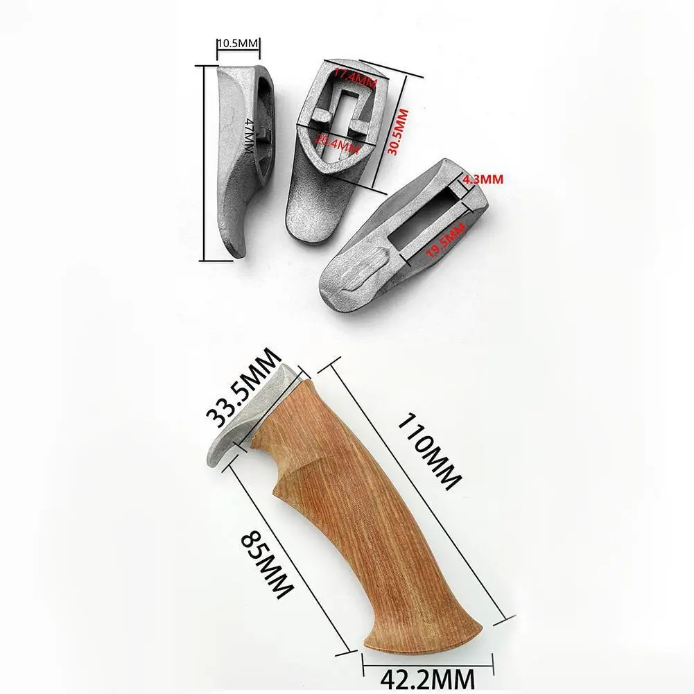 Деревянная ручка для ножа Bowie рукоделия полуготовый дамасский нож из материала