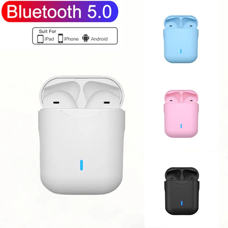 

i12 tws Wireless Headphones Fone Bluetooth Earphones sport Earbuds Headset With Mic Charging box Headphones For all smartphone