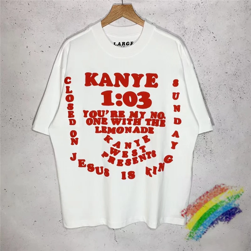 2022ss CPFM KANYE Вест Иисус король футболки для мужчин и женщин 1:1 лучшее качество