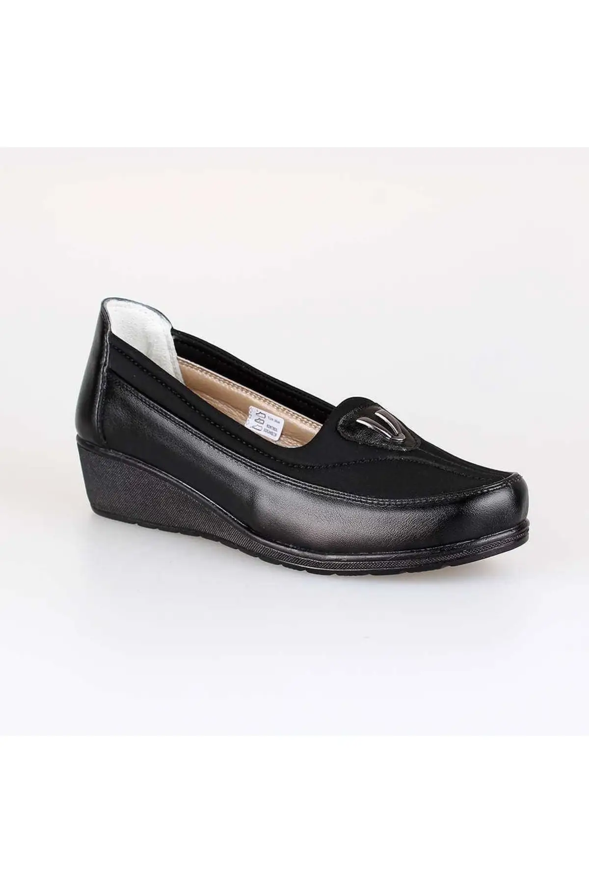 

Women Flats Shoes For Daily And Mom Genuine Leather Lining Heel Padded Padded System Black Fashion Flats Casual Shoes