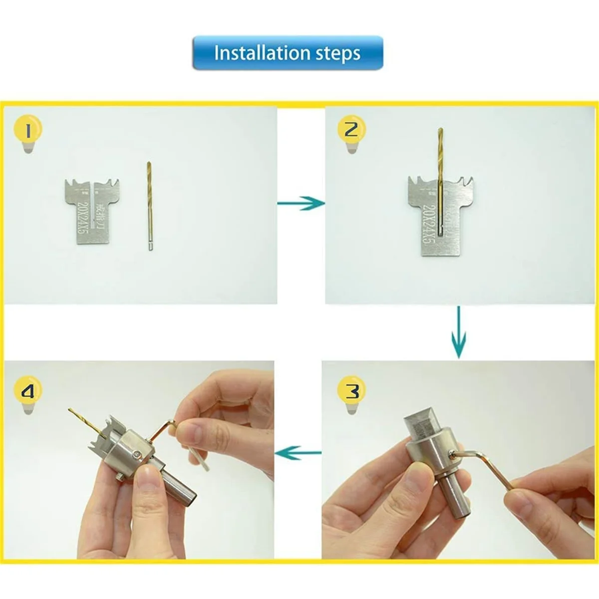 Набор кольцевых сверл из 30 шт. лезвия 16-21 мм сверло по дереву кольцевое стальное