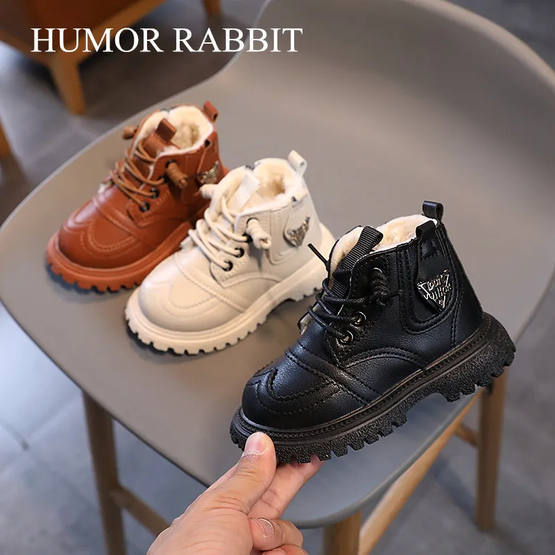 Autumn Winter Baby Girls Boys Snow Boots Outdoor Kids Casual Shoes Soft Bottom Non-slip Infant Toddler Boots Child Boots 21-30