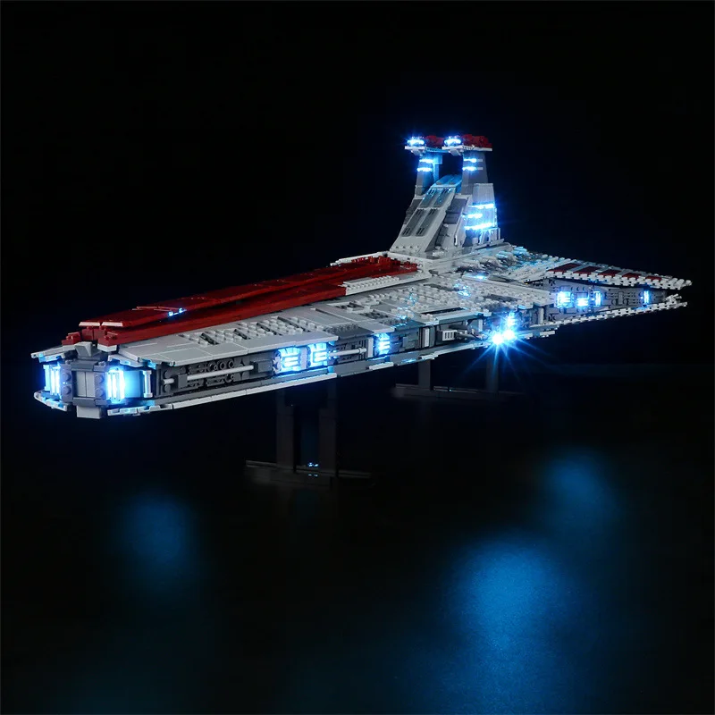 (Тylko светодиодный светильник) 75367 Star Venator-Class Republic Attack Cruiser Warplane (не включает